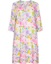NoLoGo-chic - Highgrove Print Tunic Classic Dress Linen Multi - Lyst