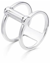 Gold & Honey - Double Band Ring - Lyst