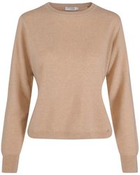 tirillm - Neutrals Sasha Basic Cashmere Pullover With Round Neck, Light Camel - Lyst