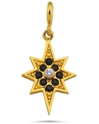 LINYA JEWELLERY - Gemstone Pole Star Charm - Lyst