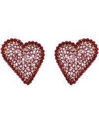 Lavish by Tricia Milaneze - Cherry Amour Mesh Posts Handmade Crochet Earrings - Lyst