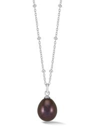 Dower & Hall - Large Oval Peacock Luna Pearl Pendant - Lyst