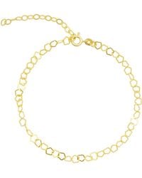 Spero London - Pentagon Geometric Sterling Link Bracelet & Anklet - Lyst