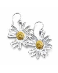 Mother Nature Jewelry - Daisy Flower Earrings, & Sterling Handmade Dangles - Lyst