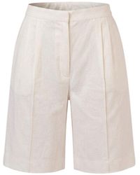 GLAM ON YOU - Lusain Shorts Ivory - Lyst