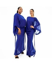 Chuks Collins - Chiffon Convertible Batwing Dress - Lyst