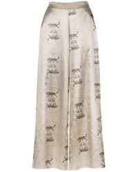 Vazaf - Neutrals Leopard Pants - Lyst