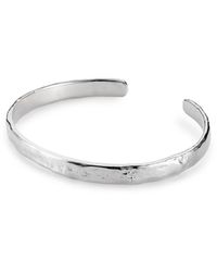 Lulu and Boo Jewellery - Luna Slim Solid Sterling Cuff - Lyst