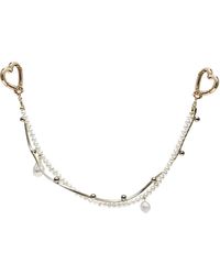 Farra - Freshwater Pearl With Baroque Pearls Bag Charm - Lyst