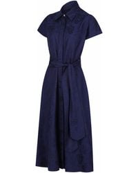 Lioness by Tf - Royal Petals Short Sleeve Shirt Dress - Lyst