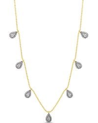 SHYMI - Multi Pear Shape Drop Necklace - Lyst