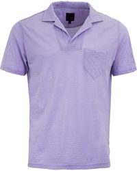 lords of harlech - Bobby Merino Jersey Collared Shirt - Lyst