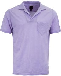 lords of harlech - Bobby Merino Jersey Collared Shirt - Lyst