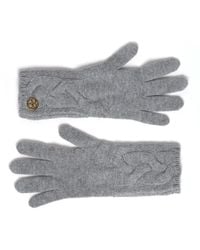 Bel Cashmere - Cable Knitted Cashmere Gloves - Lyst