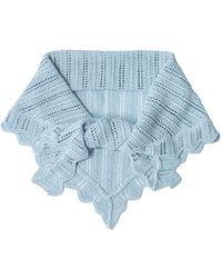 Saachi - Knitted Triangle Light Bandana - Lyst