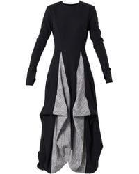 Metamorph - Two-Toned Maxi Dress With Thumbhole Sleeves - Lyst