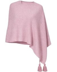 I Rocchi Cashmere - Pure Cashmere Lightweight Poncho - Lyst