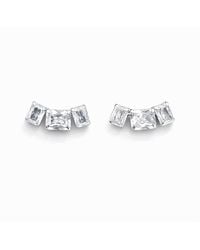 Maison De Gala - Triple Crystal Ear Climber Earrings - Lyst