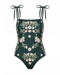 Jessie Zhao New York - Lily Garden Reversible One Piece Swimsuit - Lyst