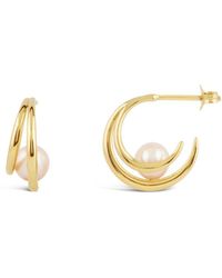 Dinny Hall - Toro Pearl Double Hoops - Lyst