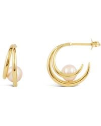 Dinny Hall - Toro Pearl Double Hoops - Lyst