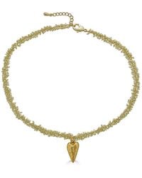 Loni Paul Jewelry - Pearl Drizzle Necklace With Heart Pendant - Lyst