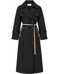 Smart and Joy - Trench Coat With Contrast Belt - Lyst