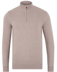 Paul James Knitwear - Lightweight Foster Cotton Zip Neck Jumper - Lyst