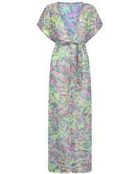 Leyla Maya Ltd - Sophia Sheer Long Beach Dress - Lyst
