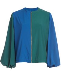KAHINDO - Color Block Bomber Jacket - Lyst