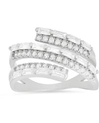 Kylie Harper - Sterling Sprial Crossover Ring - Lyst