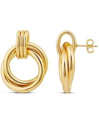 SHYMI - Twisted Round Drop Earrings - Lyst