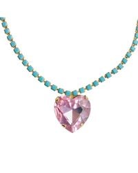 The Pink Reef - Heart Of The Ocean Necklace Light - Lyst
