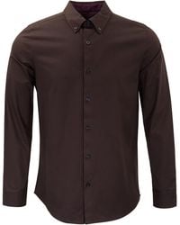 lords of harlech - Simon Brownie Stretch Jersey Long-Sleeve Shirt - Lyst