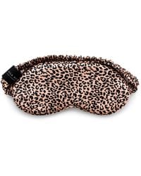 Silk Works - Leopard Mulberry Silk Eye Mask - Lyst