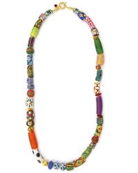 Shar Oke - African Krobo Multicoloured Glass Necklace V4 - Lyst
