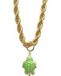Smilla Brav - Necklace Ceramic Turtle Wild Life - Lyst