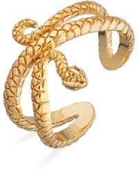 Scream Pretty - Snake Open Ring With Eyes - Lyst