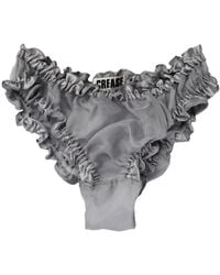 CREASE - Sheer Silk Scalloped Briefs - Lyst