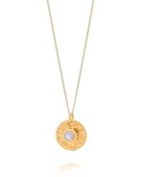 Nellou Jewellery - Ethiopian Opal Luna Disc Necklace - Lyst