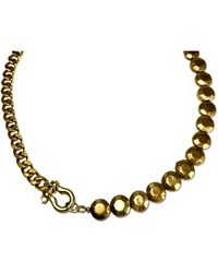 Rachel Nathan - Shackle Single: Brass Sand Dollar Necklace - Lyst