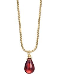 Katy Faye - Colette Garnet Necklace - Lyst