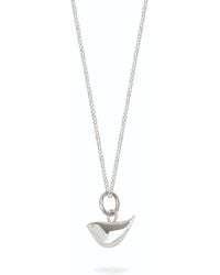 Lime Tree Design - Tiny Bird Pendant Necklace Sterling Silver - Lyst