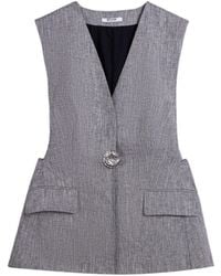 Nocturne - Tailored Button-Front Vest - Lyst