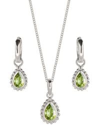 Charlotte's Web Jewellery - August Birthstone Sterling Necklace And Earring Set - Lyst