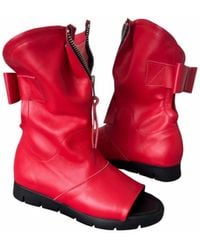 Adrenaline Fashion - Handcrafted Leather Open-Toe Ankle Boots With Zipper – Genuine Leather Designer Handmade Boots - Lyst