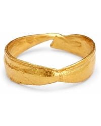 Mother Nature Jewelry - Leaf Ring, Handmade Minimalist Band - Lyst