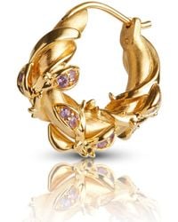 Kasun - Enchanted Amethyst Forest Hoop Earring - Lyst