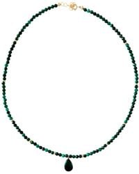 Herself Collections - 14K Malachite Bead Necklace With Drop Pendant - Lyst