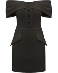 Tia Dorraine - Steel Confidence Off-Shoulder Mini Dress - Lyst